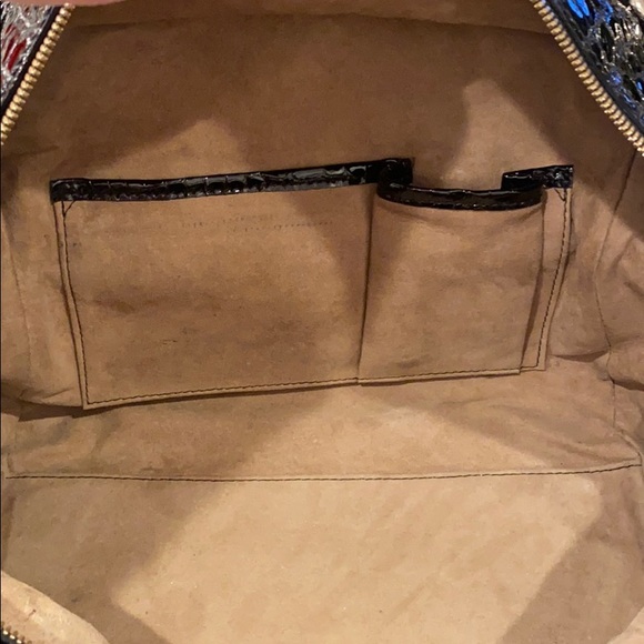 SOLD-MCM Designer Purse Bag Limited Edition Black & White Marquis Satchel Rare - Picture 15 of 16